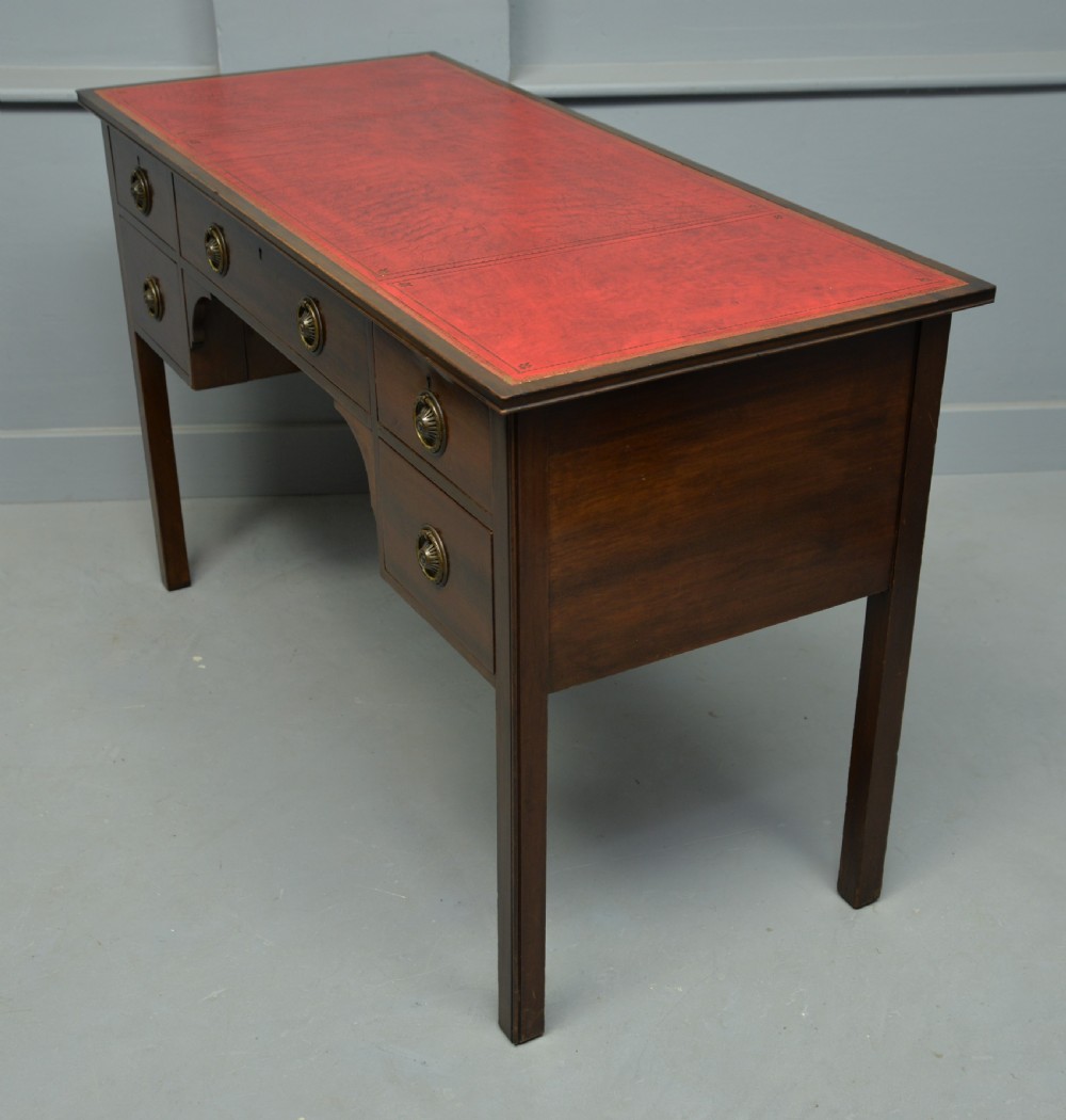 Edwardian Waring & Gillows Mahogany Desk Writing Table View IX