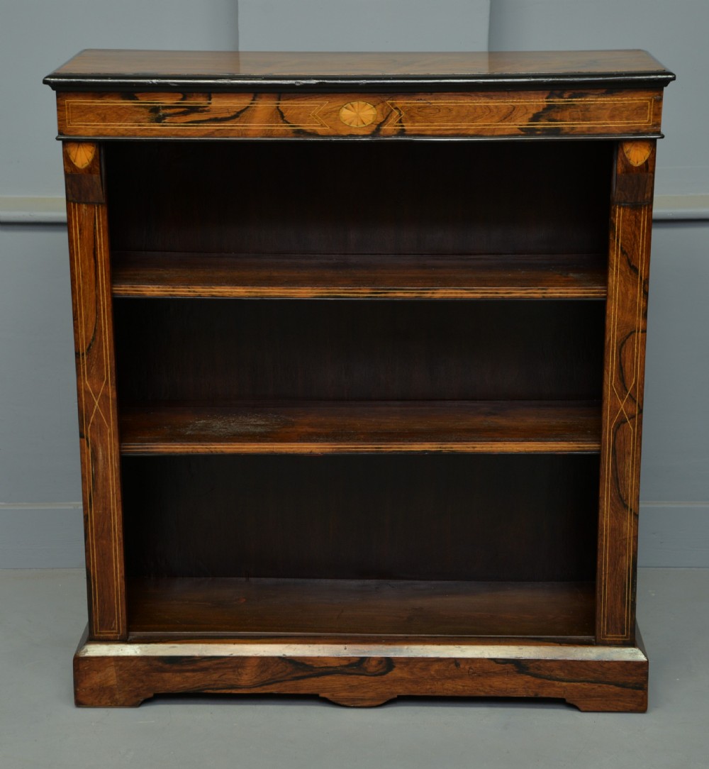 Victorian Rosewood Open Bookcase