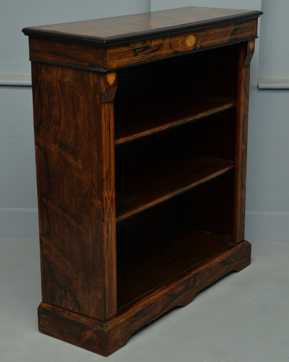Victorian Rosewood Open Bookcase View IV
