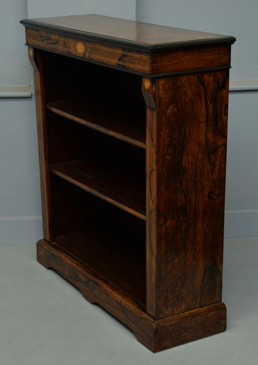 Victorian Rosewood Open Bookcase View V