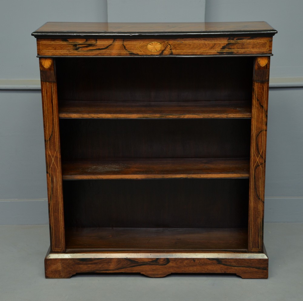 Victorian Rosewood Open Bookcase View VIII