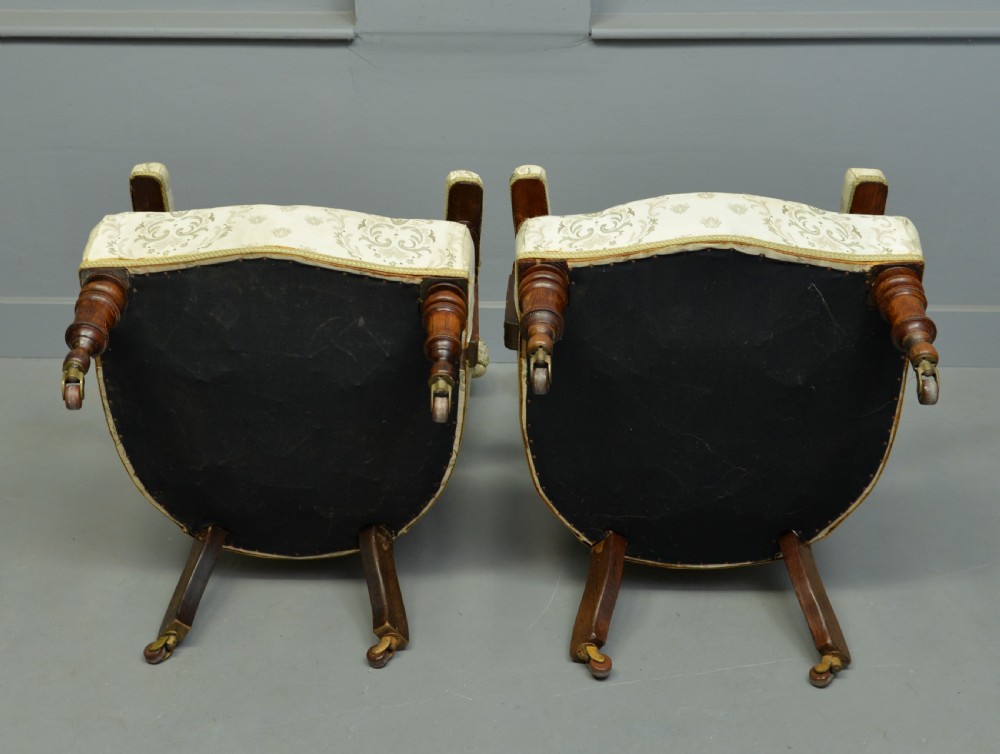 Pair Of Victorian Button-Back Arm-Chairs View IX