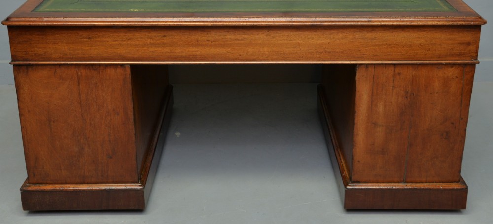 Victorian Mahogany Pedestal Desk View XVII