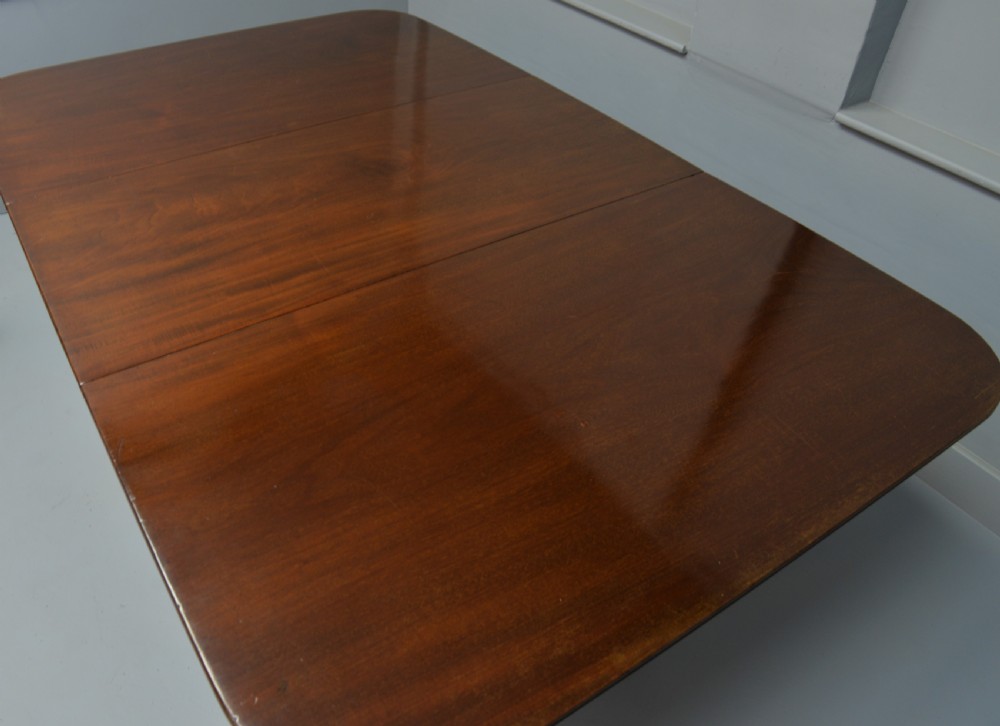 Elegant Regency Mahogany Drop-Leaf Dining Table View IV