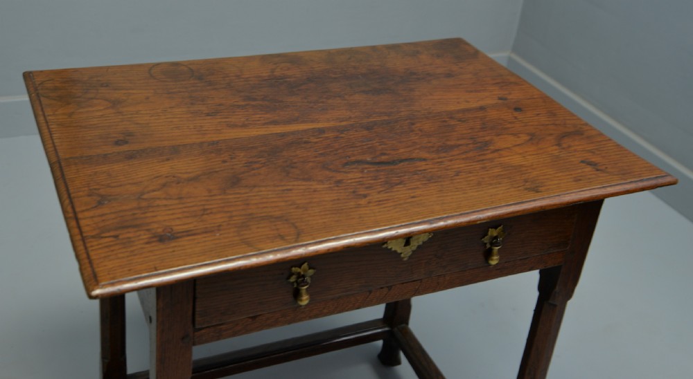 Early 18th Century Oak Side Table View X