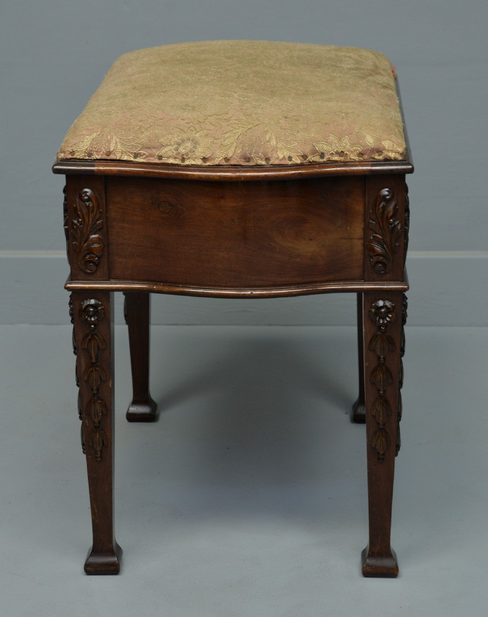 Elegant Edwardian Mahogany Stool View VI