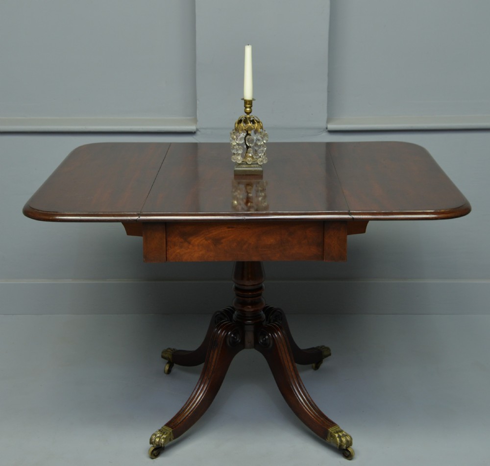 Regency Mahogany Drop-Leaf Table View III