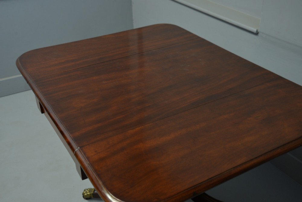 Regency Mahogany Drop-Leaf Table View V