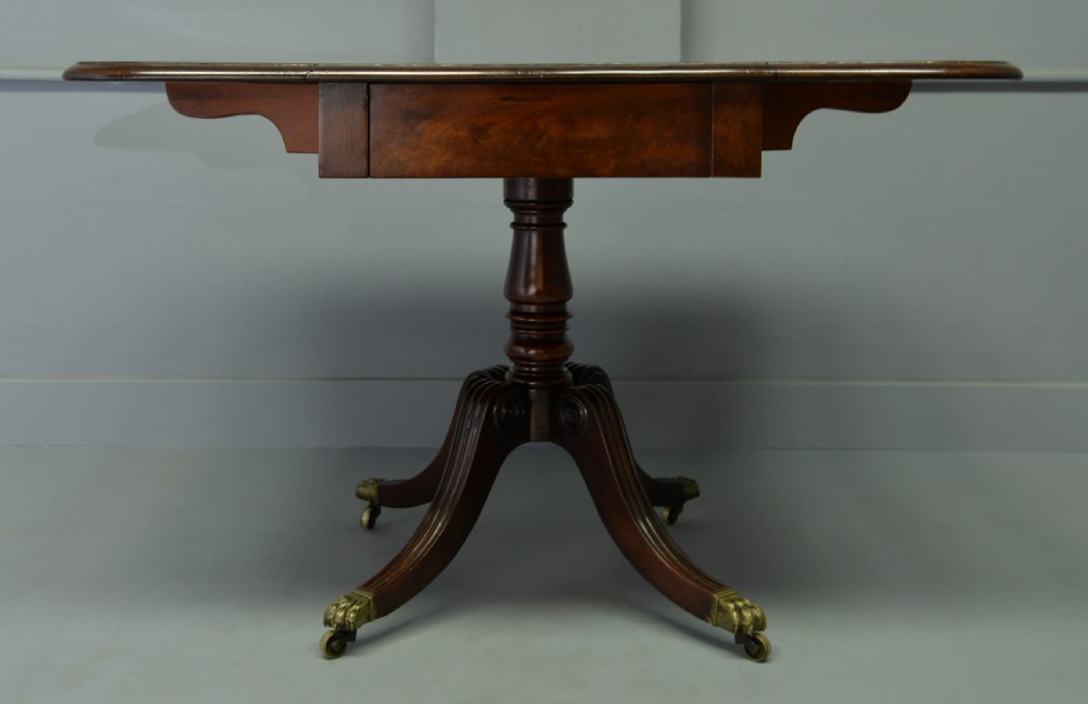 Regency Mahogany Drop-Leaf Table View VII