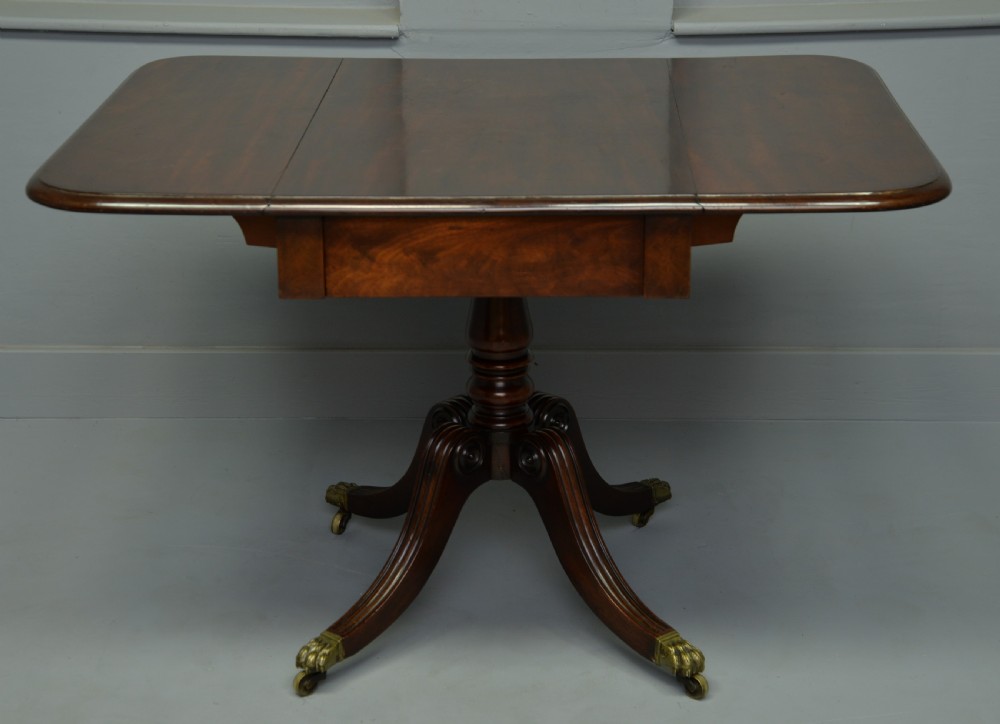Regency Mahogany Drop-Leaf Table View VIII