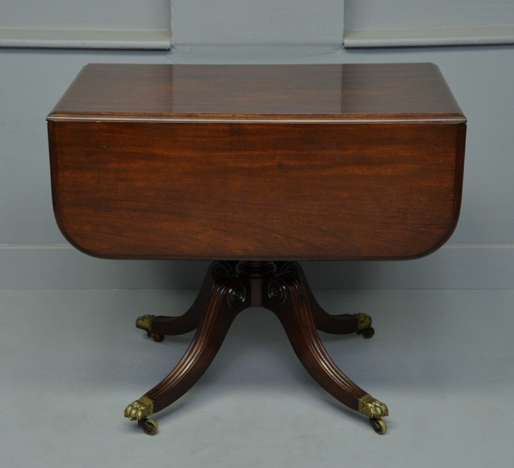 Regency Mahogany Drop-Leaf Table View X
