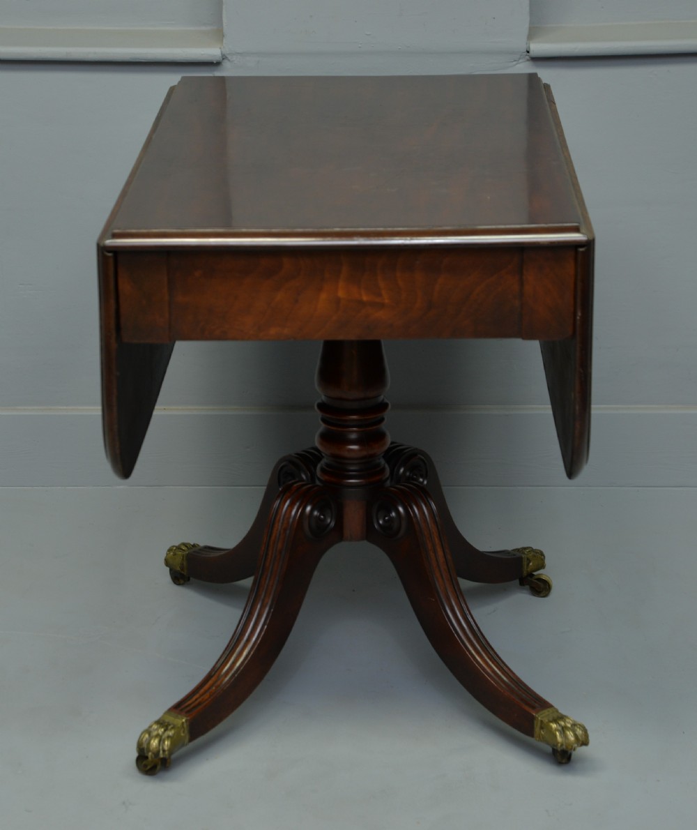 Regency Mahogany Drop-Leaf Table View XI