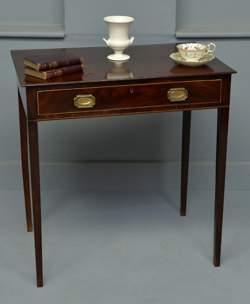 Elegant George III Mahogany Side Table View IX