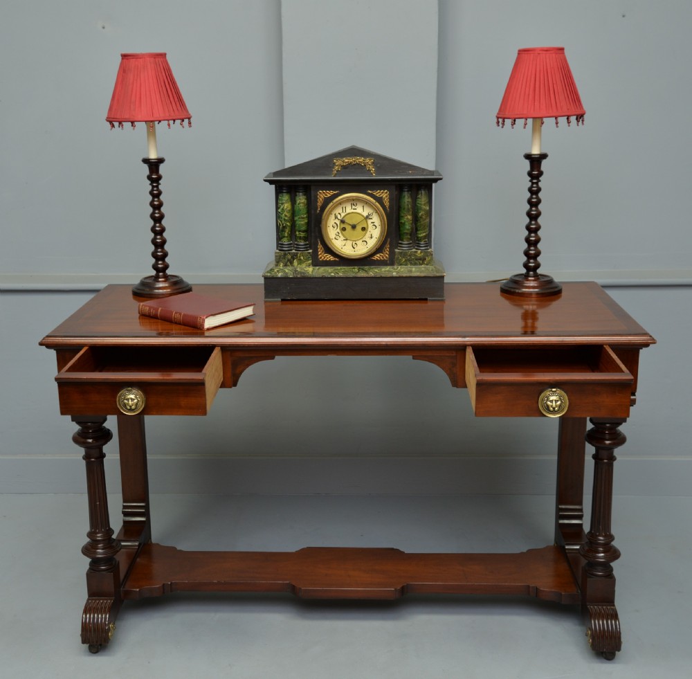 Victorian Mahogany Hall Table / Writing table View II