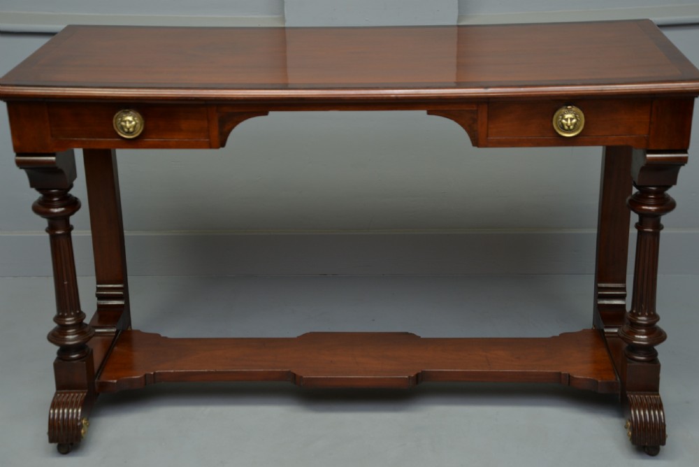 Victorian Mahogany Hall Table / Writing table View IV