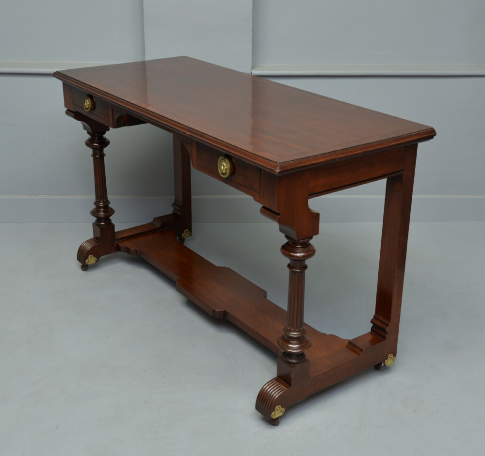 Victorian Mahogany Hall Table / Writing table View VI