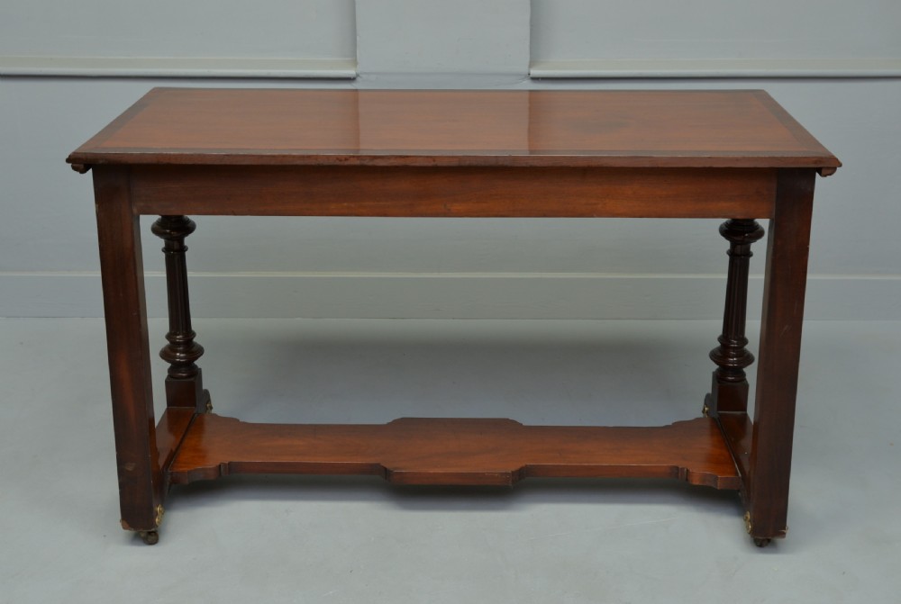Victorian Mahogany Hall Table / Writing table View VII
