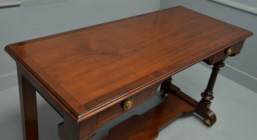 Victorian Mahogany Hall Table / Writing table View IX