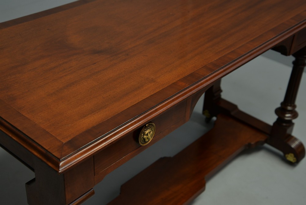 Victorian Mahogany Hall Table / Writing table View X
