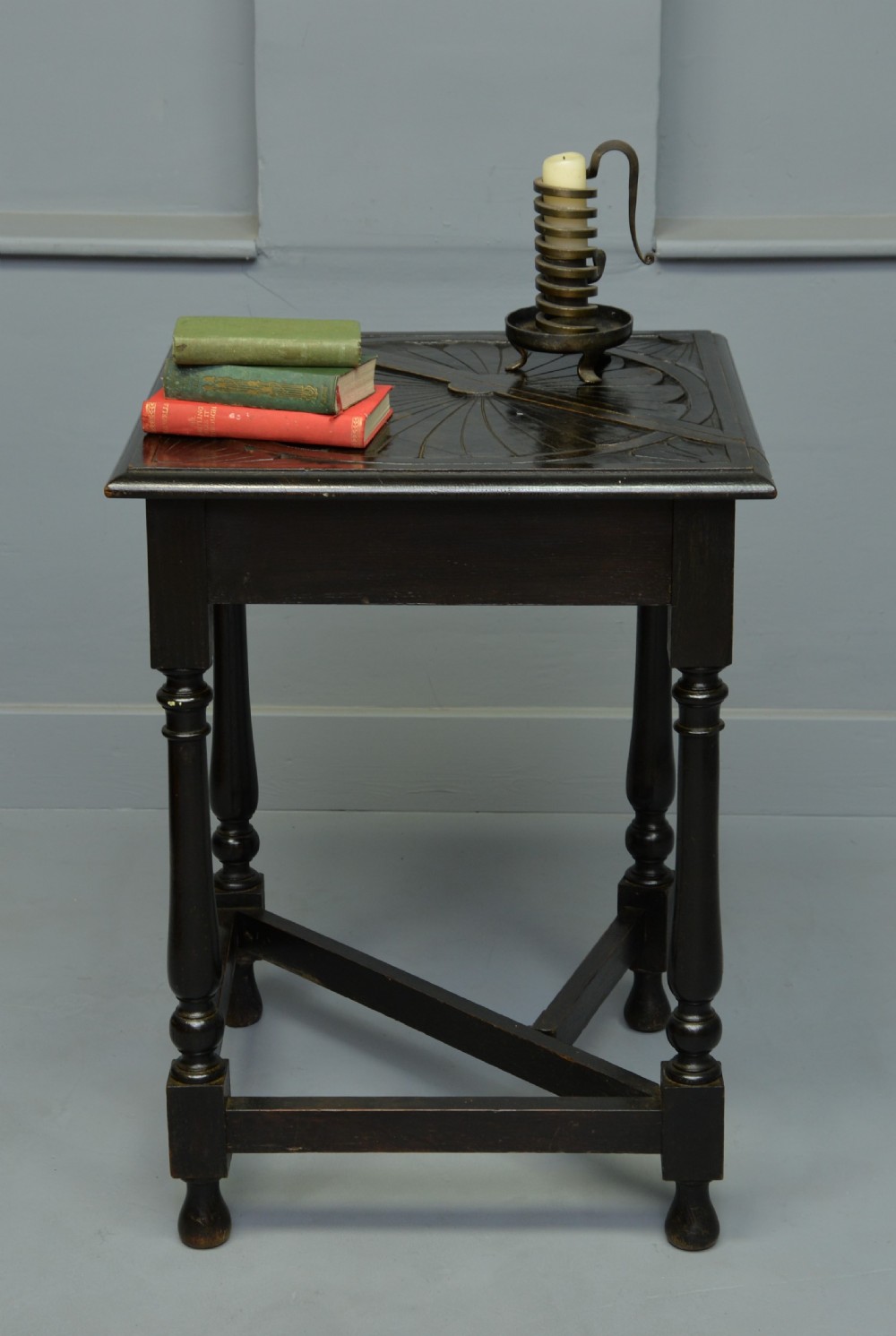 Charming Victorian Oak Gate-Leg Occasional Side-Table View IX