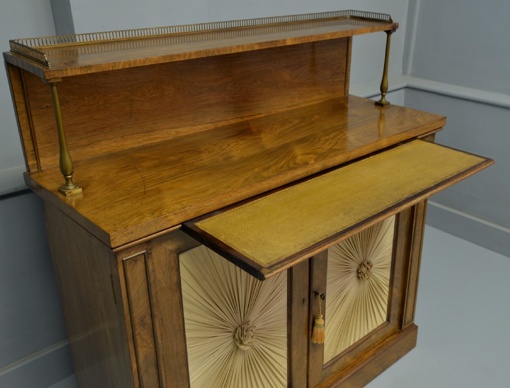 Fine Regency Rosewood Chiffonier Side Cabinet View II