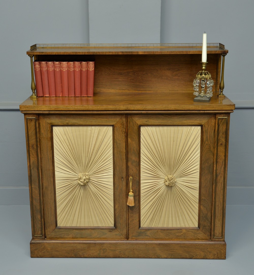 Fine Regency Rosewood Chiffonier Side Cabinet View III