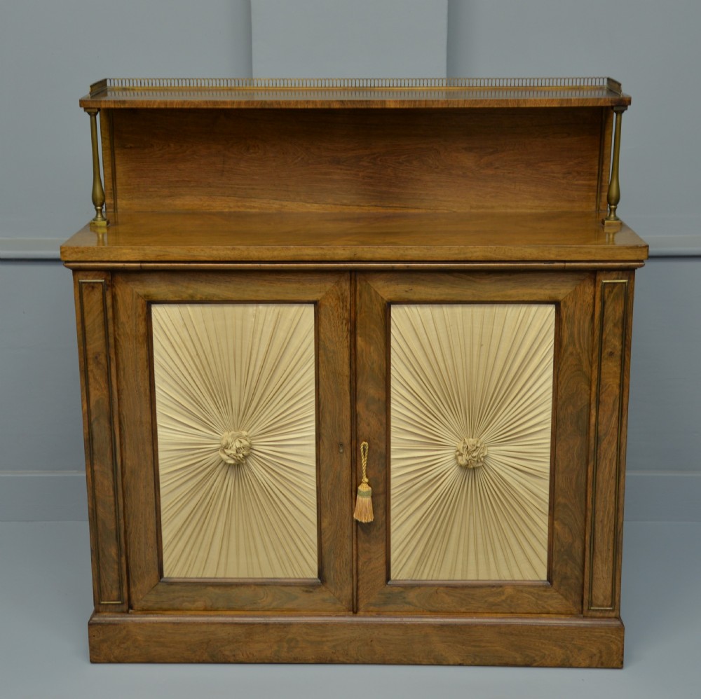 Fine Regency Rosewood Chiffonier Side Cabinet View V