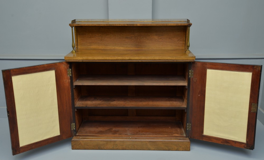 Fine Regency Rosewood Chiffonier Side Cabinet View VI