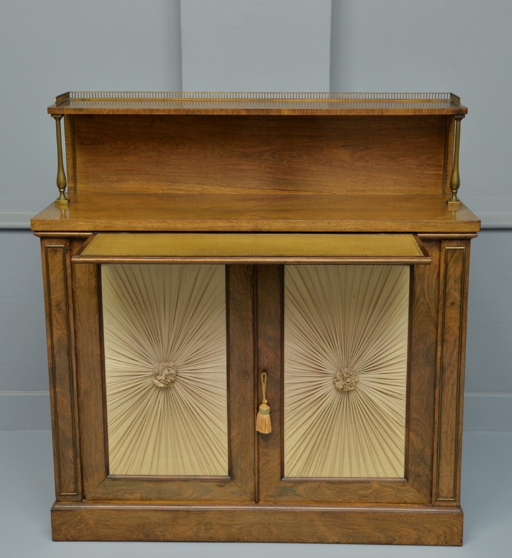 Fine Regency Rosewood Chiffonier Side Cabinet View XI