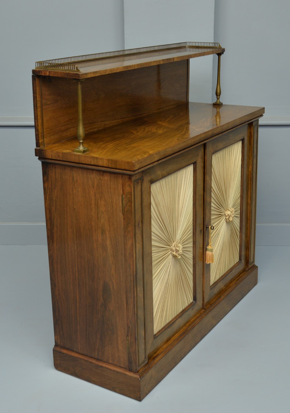 Fine Regency Rosewood Chiffonier Side Cabinet View XII