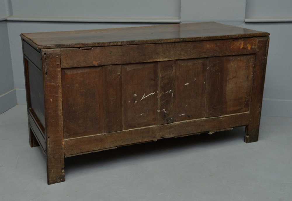 17th Century Geometric Oak Coffer View X