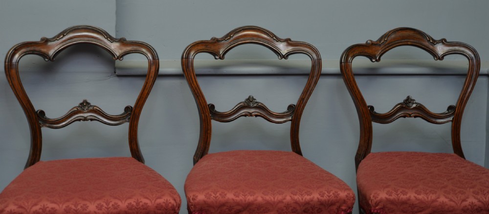 Victorian Set Of Six Rosewood Dining Chairs View III