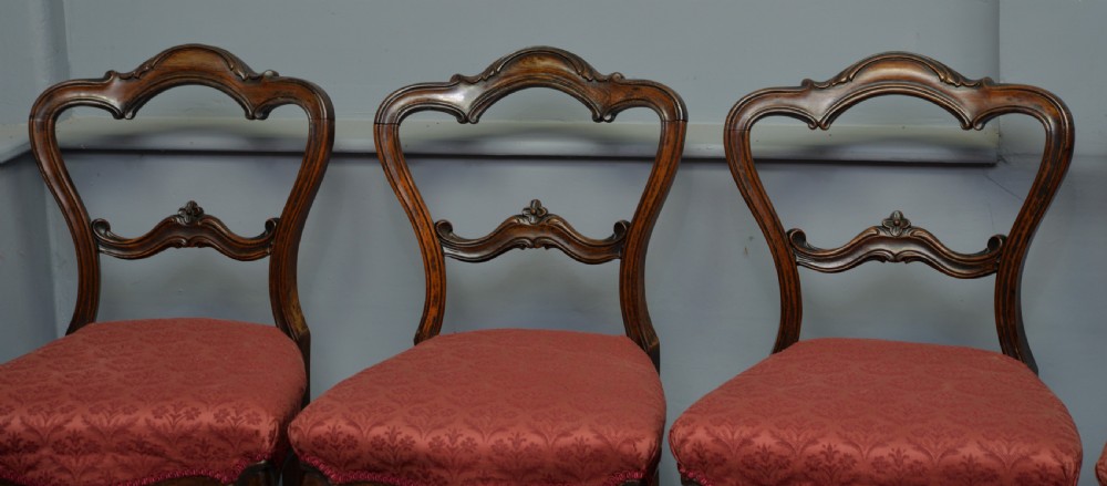 Victorian Set Of Six Rosewood Dining Chairs View IV