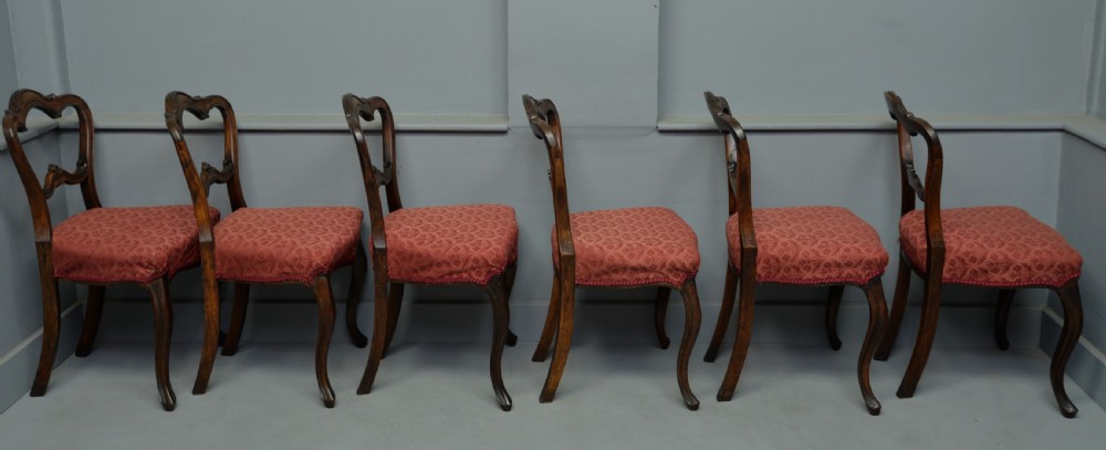 Victorian Set Of Six Rosewood Dining Chairs View V