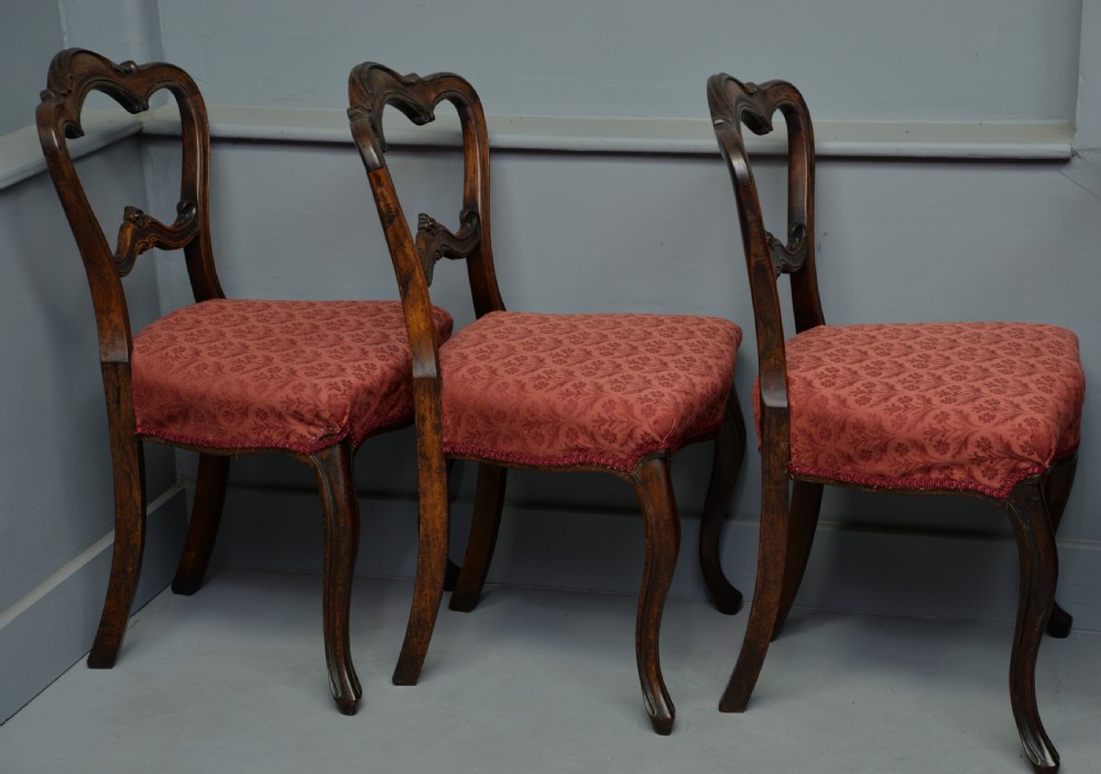 Victorian Set Of Six Rosewood Dining Chairs View VI