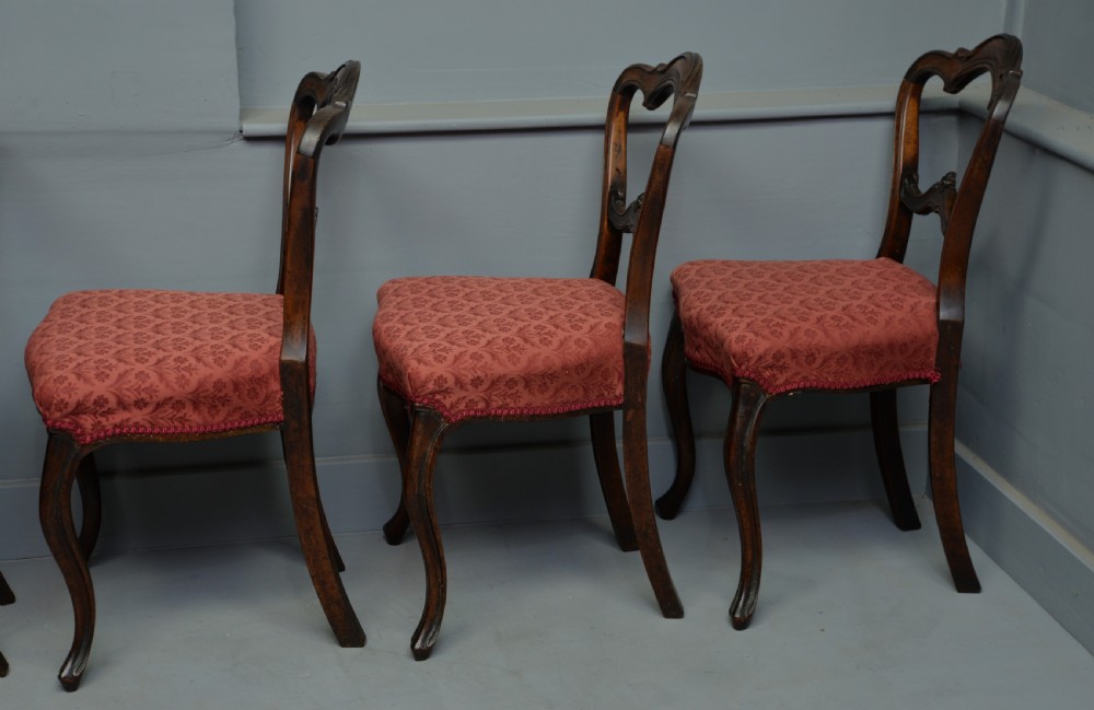 Victorian Set Of Six Rosewood Dining Chairs View X