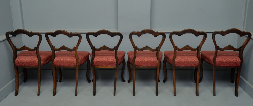 Victorian Set Of Six Rosewood Dining Chairs View XI