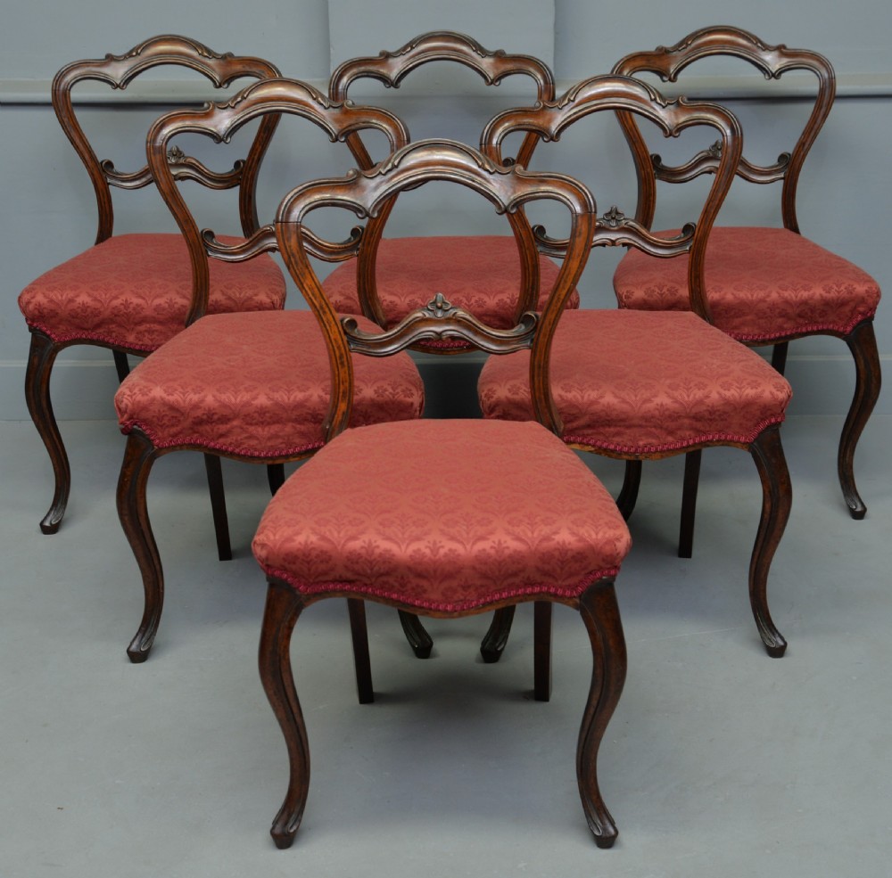 Victorian Set Of Six Rosewood Dining Chairs View XV