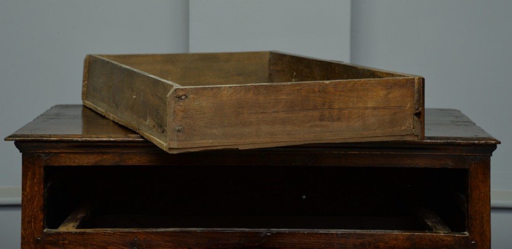 Charles II Oak Geometric Chest Of Drawers C.1680 View X