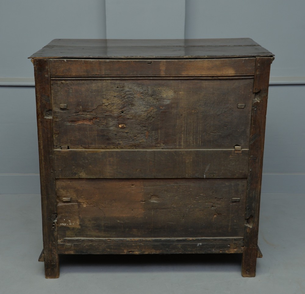 Charles II Oak Geometric Chest Of Drawers C.1680 View XII
