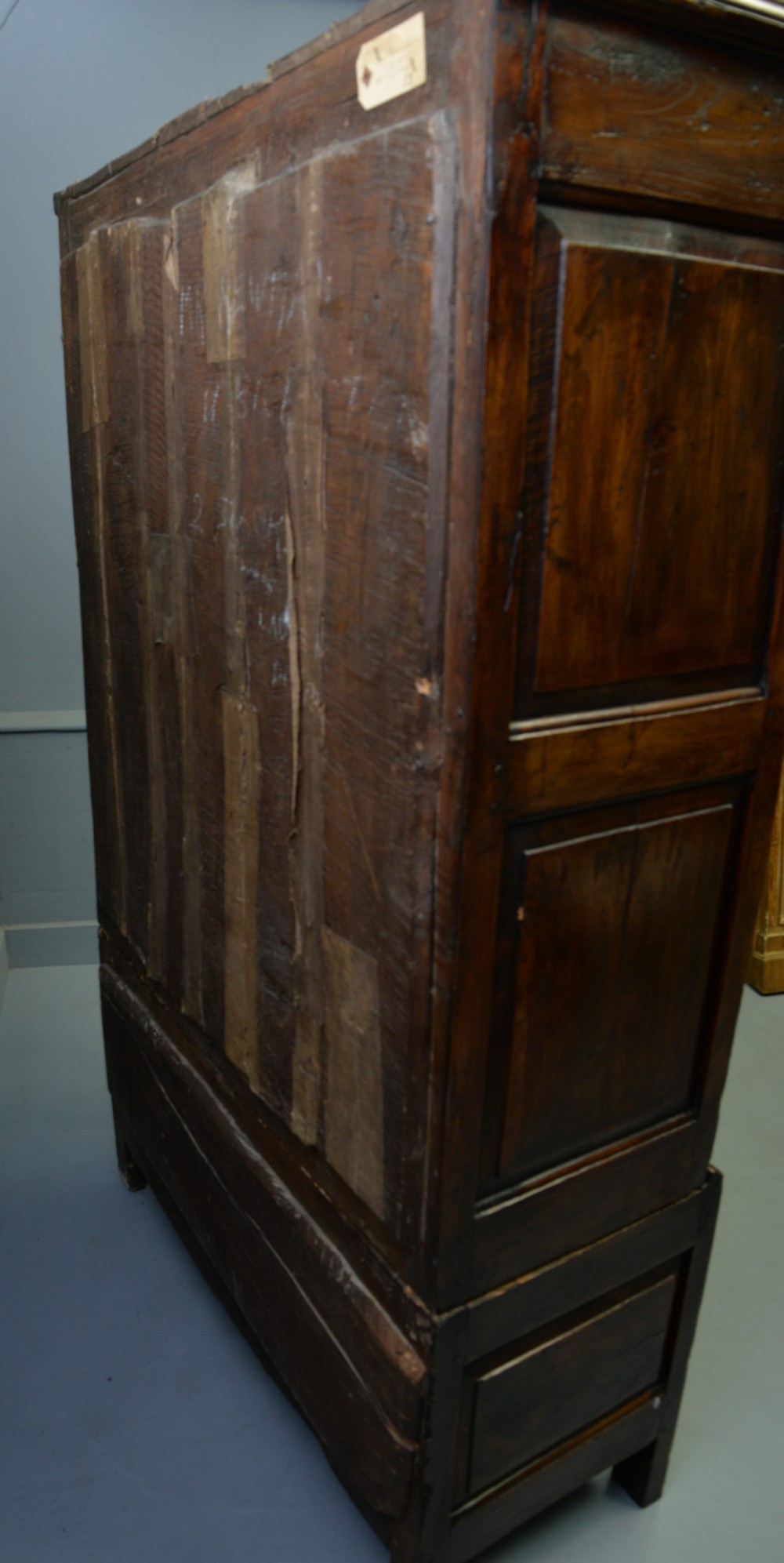 Charming 17th Century Oak Two Part Livery Cupboard / Wardrobe  View X