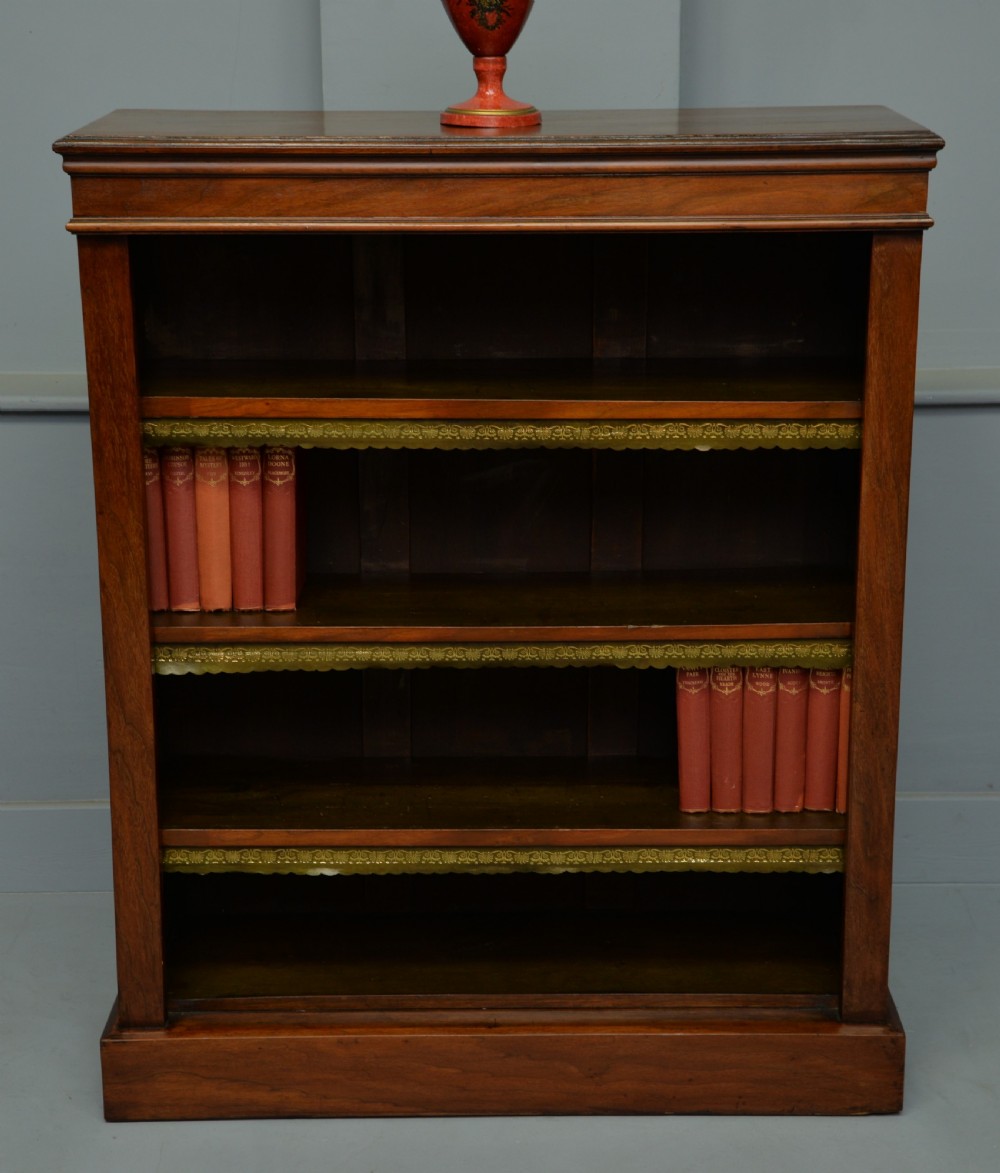 Victorian Mahogany Open Adjustable Bookcase View II