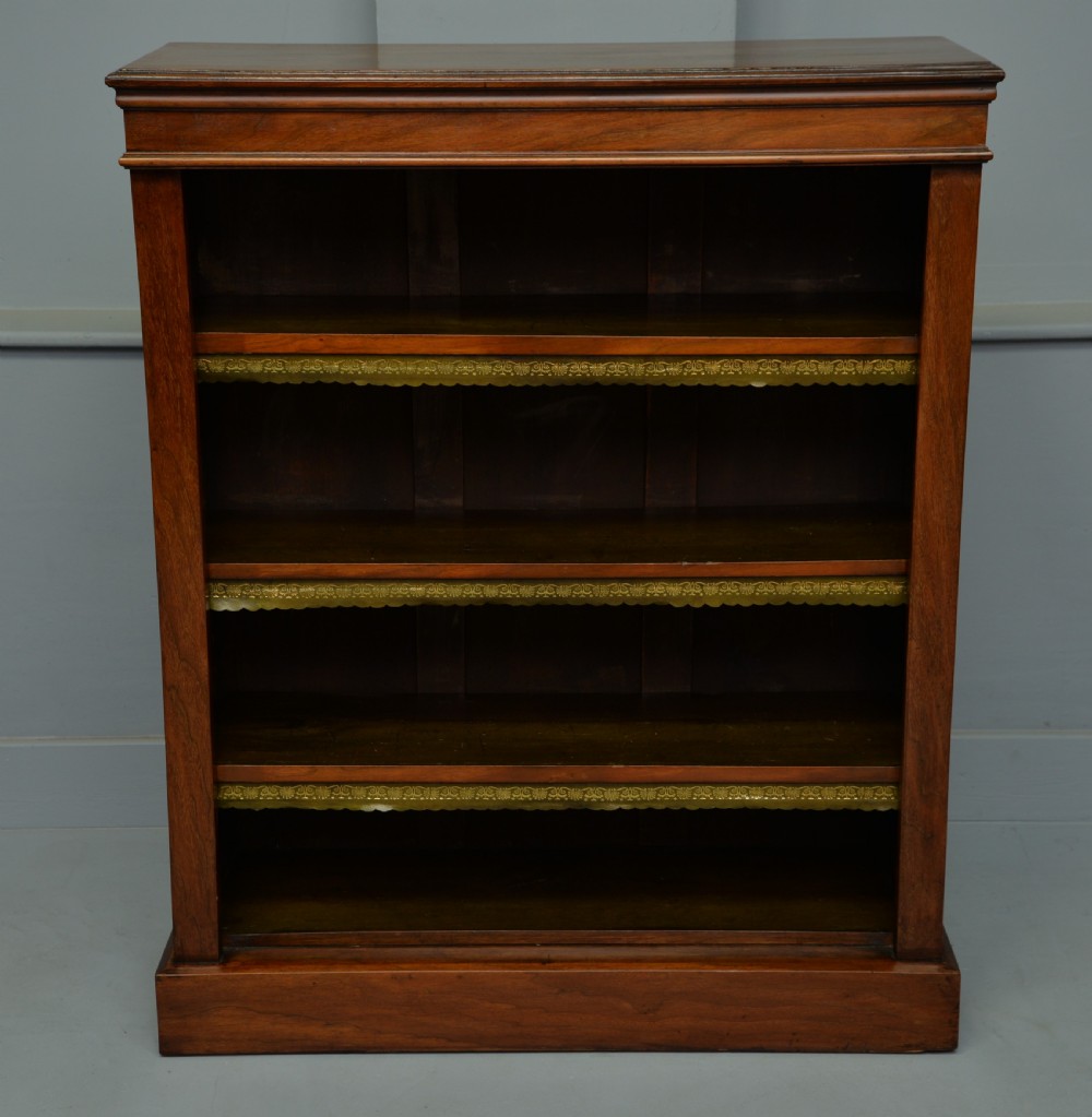Victorian Mahogany Open Adjustable Bookcase View V