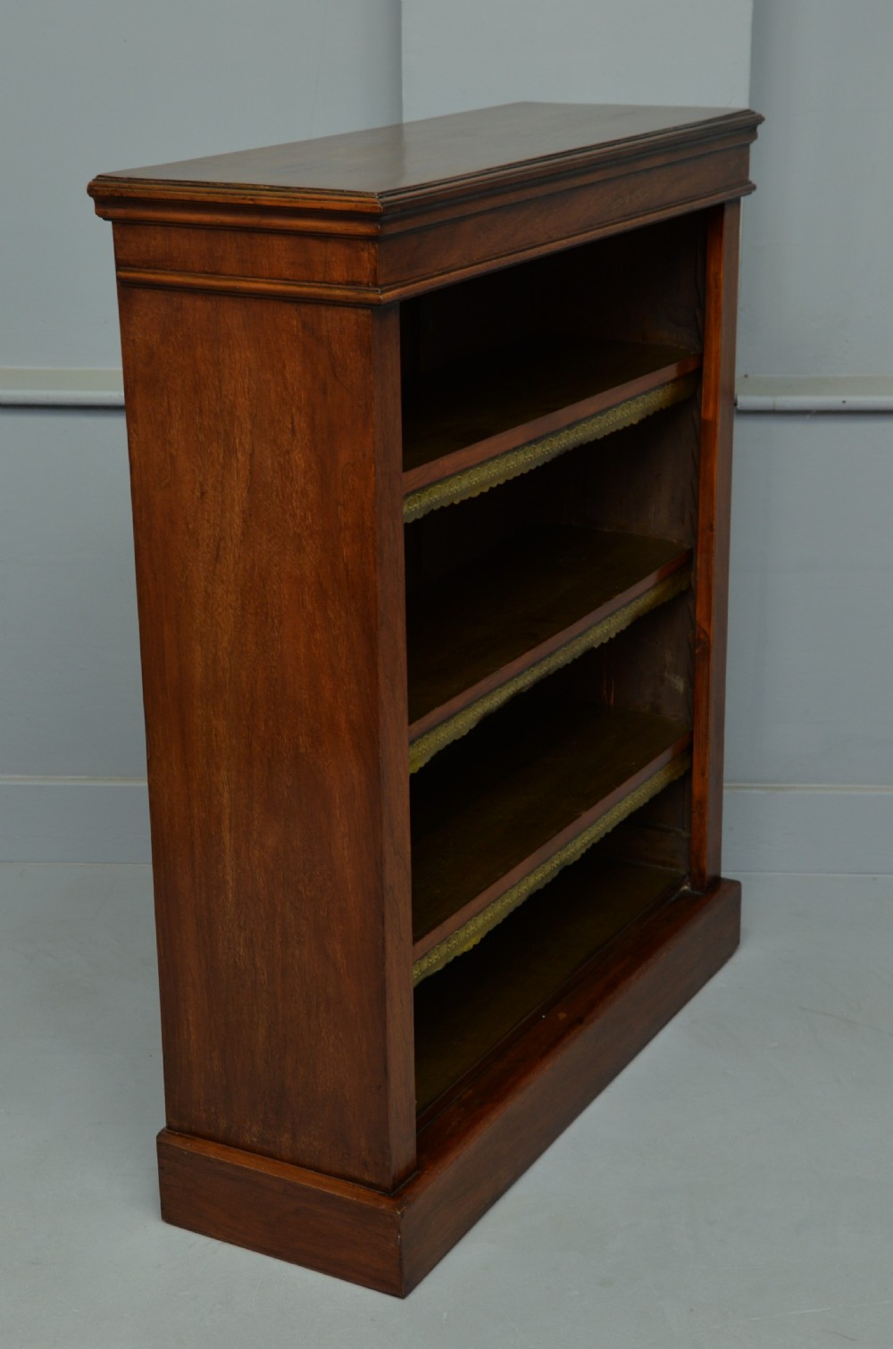 Victorian Mahogany Open Adjustable Bookcase View VI