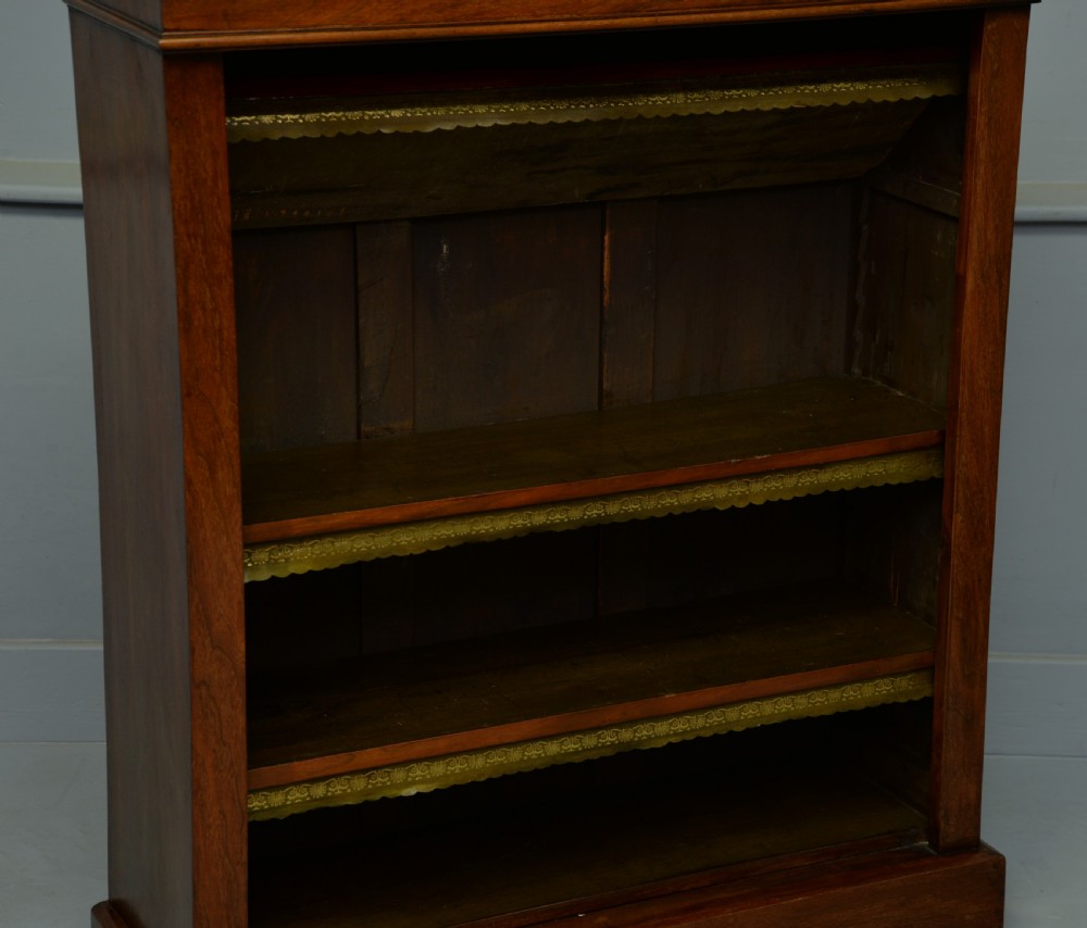 Victorian Mahogany Open Adjustable Bookcase View IX