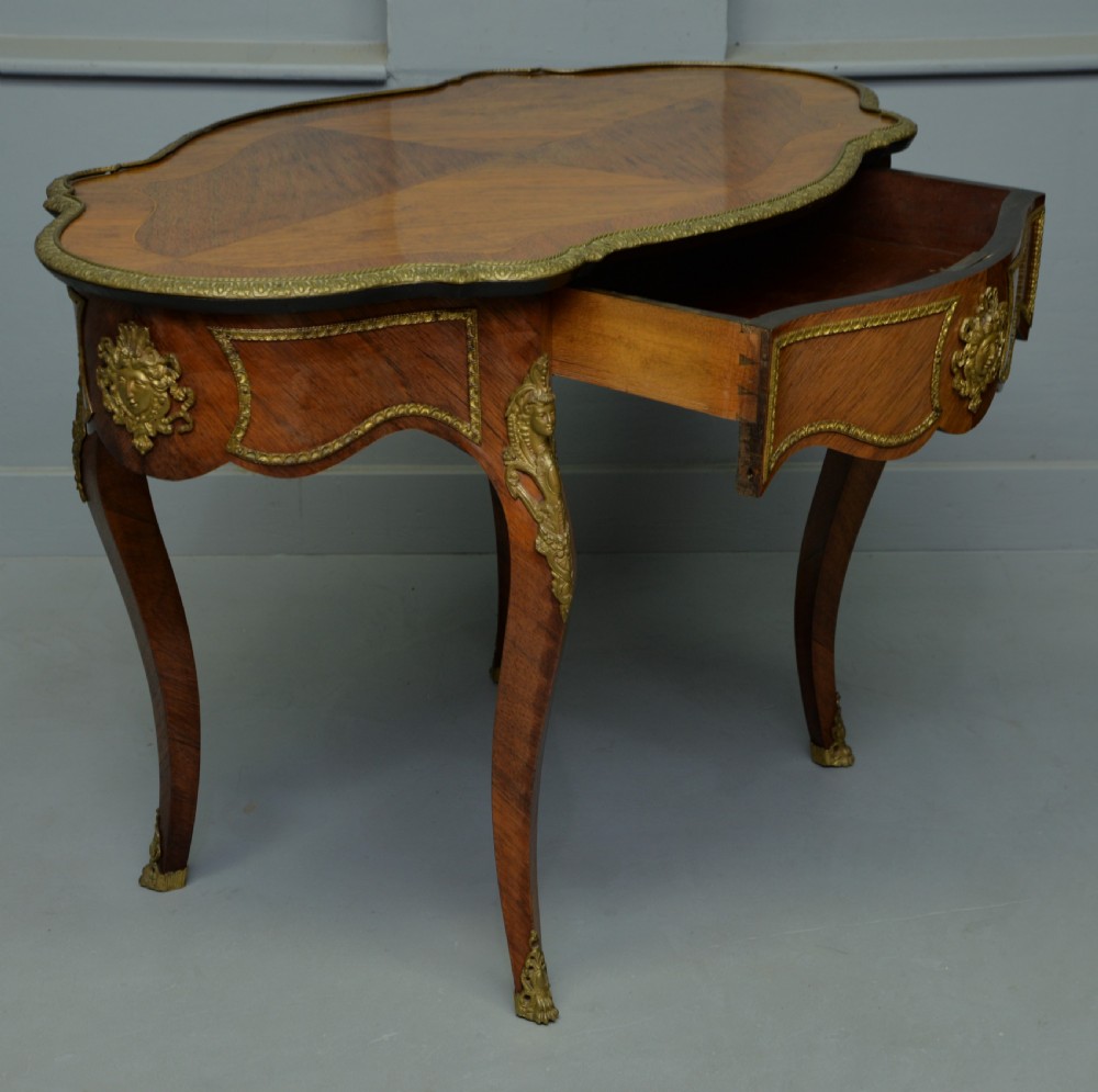 Late 19th Century Louis XV Style Kingwood Centre Table / Hall Table / Dressing Table View IV