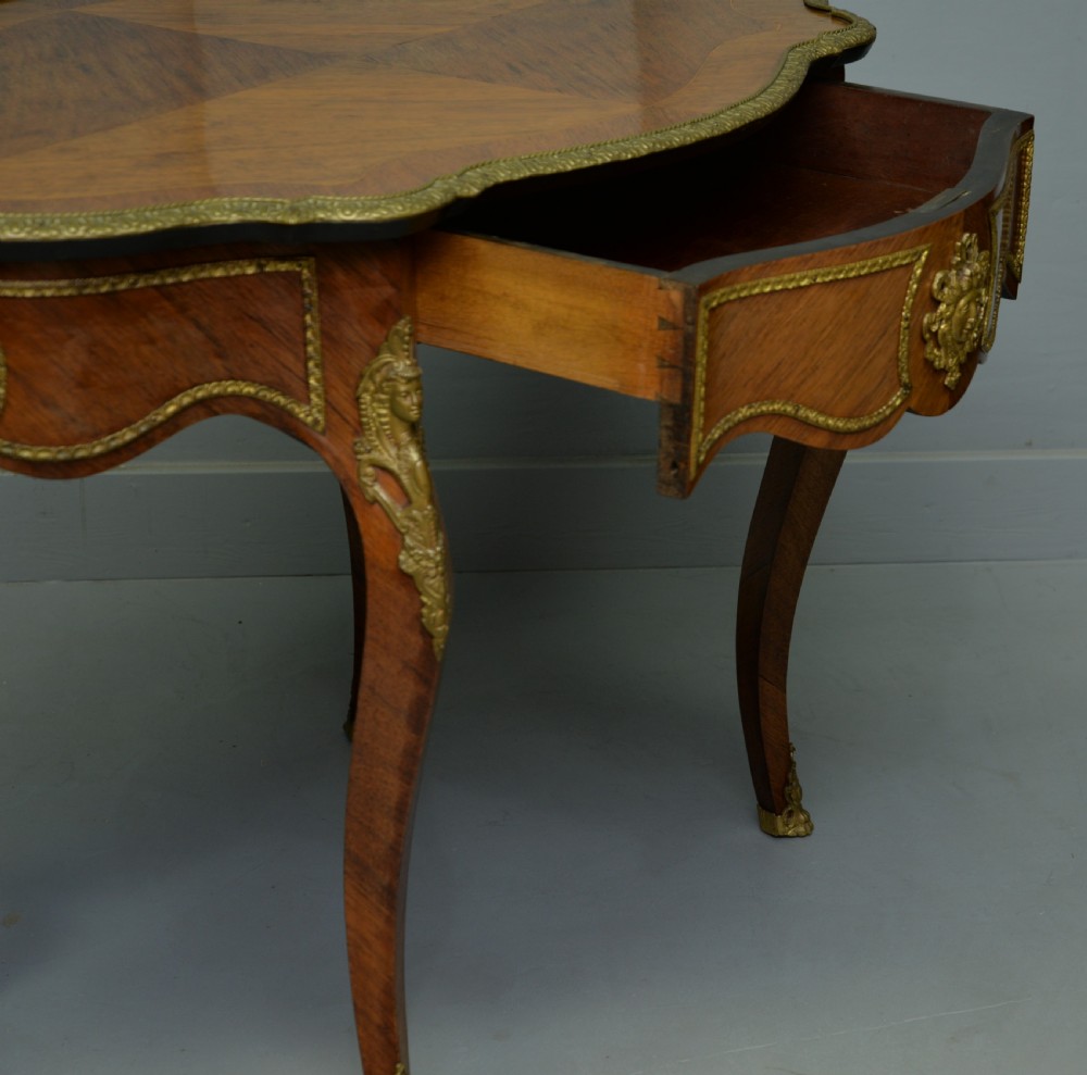 Late 19th Century Louis XV Style Kingwood Centre Table / Hall Table / Dressing Table View V