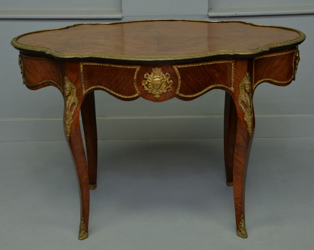 Late 19th Century Louis XV Style Kingwood Centre Table / Hall Table / Dressing Table View VII