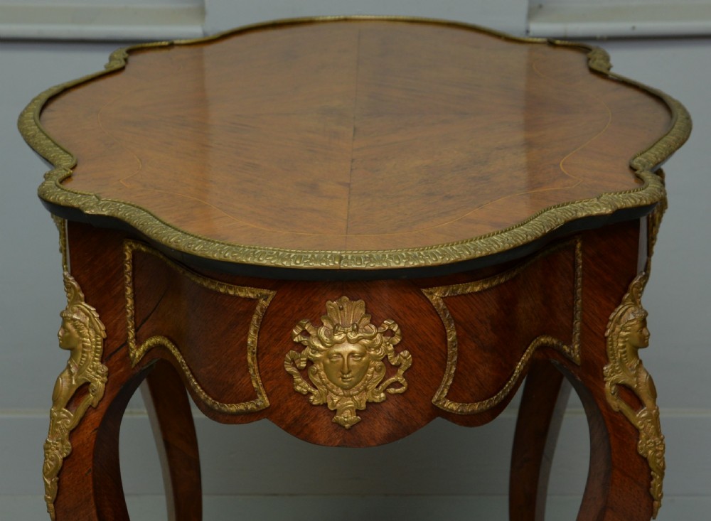 Late 19th Century Louis XV Style Kingwood Centre Table / Hall Table / Dressing Table View IX
