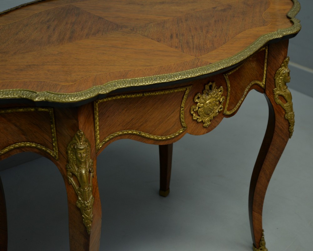 Late 19th Century Louis XV Style Kingwood Centre Table / Hall Table / Dressing Table View XI